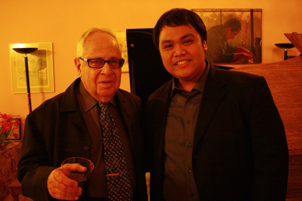 Darren Matias and Mr. Graffman right after masterclass at Lynn University